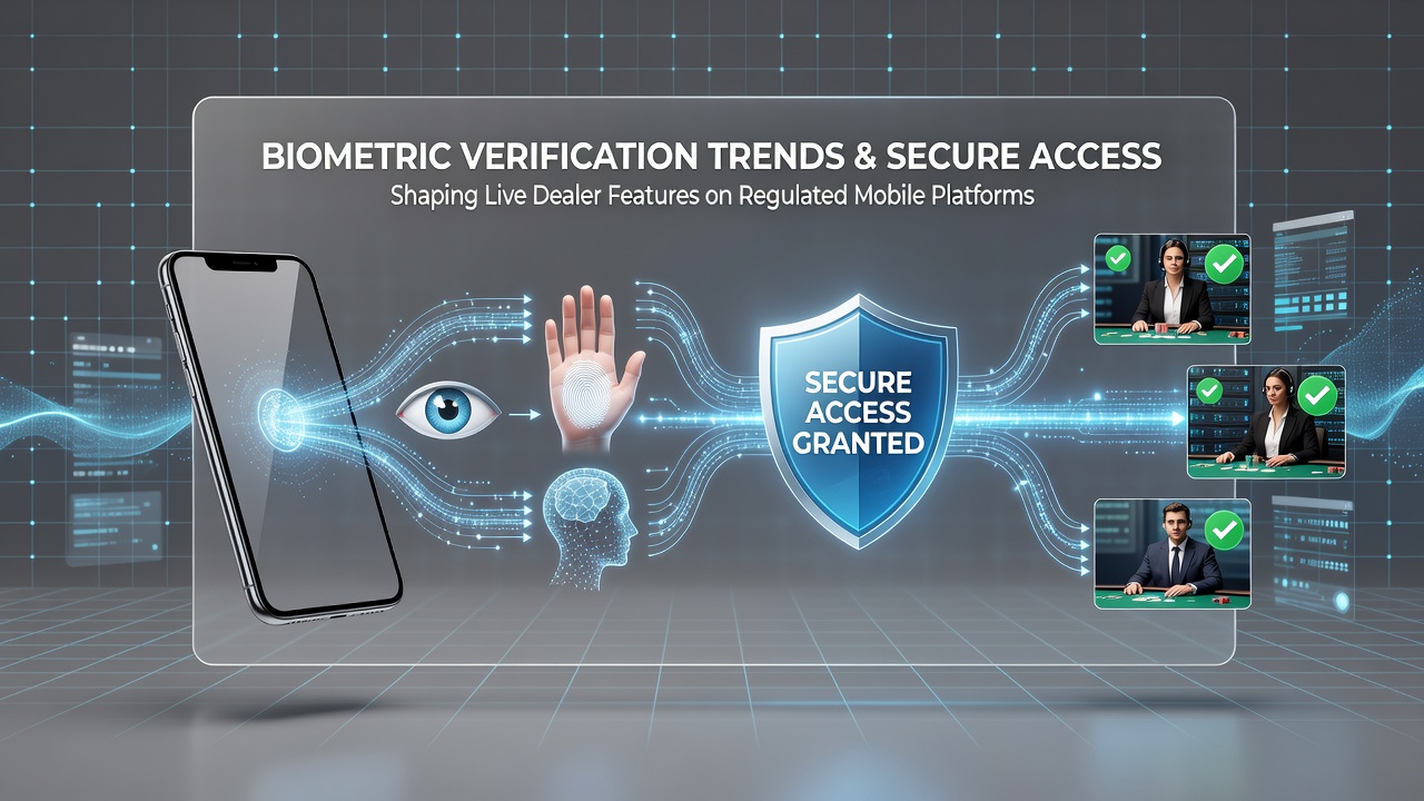Sichere biometrische Zugangskontrolle bei Live-Dealer-Spielen auf Mobilgeräten